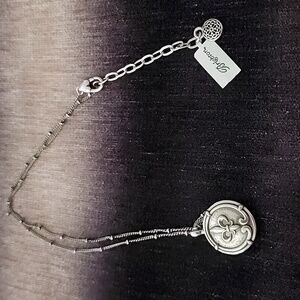 New Brighton Fleur De Lis Small Coin Necklace, NWT